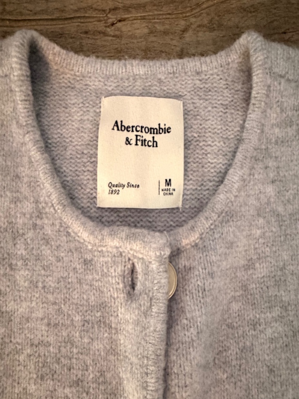 Abercrombie and Fitch cardigan size M grey